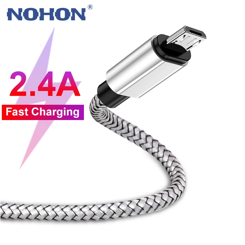 1 м Micro USB 2.4A Быстрая зарядка кабель для передачи данных для samsung S6 S7 Edge Xiaomi Note 4 5 Pro LG планшет Android мобильный телефон зарядный шнур