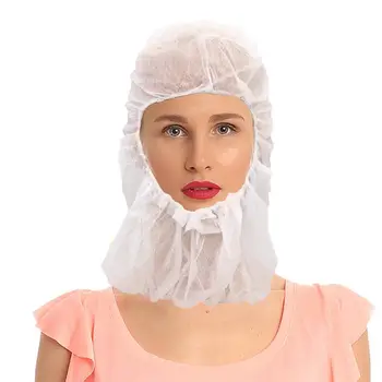 

Disposable Nonwoven Space Hat Outdoor Protective Head Cover Portable Kart Headgear All Standing Elastic Head Cover Full Face
