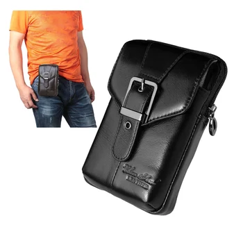 

For Xiaomi Black Shark 2 3 Pro 4G 5G Case Belt Clip Pouch Genuine Leather Waist Bag Pouch Mobile Phone Holster Cover Bags