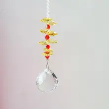 30 мм Ловец Солнца Feng Shui кристаллы окна призма, восьмиугольных бус домашний декор Радуга