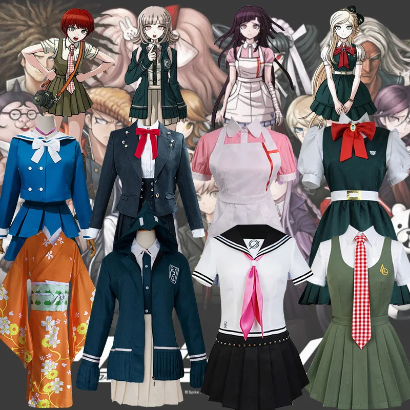 Женский костюм для косплея по Хэллоуину Dangan Ronpa 2 V2 V3 Chiaki Nanami Danganronpa Mikan Tsumiki| |