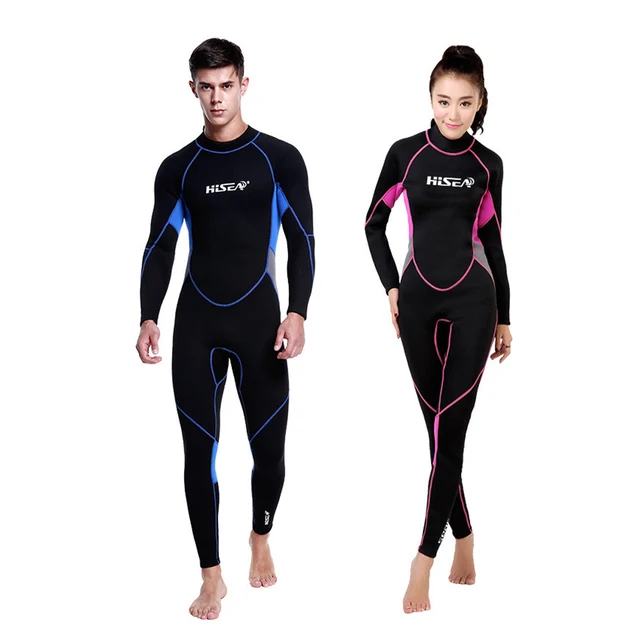 $US $43.81 Premium Couples Wetsuit 3MM Neoprene Full Body Diving Suit Back Zipper Long Sleeve Wetsuit Outdoor Sports Surfing Equipment