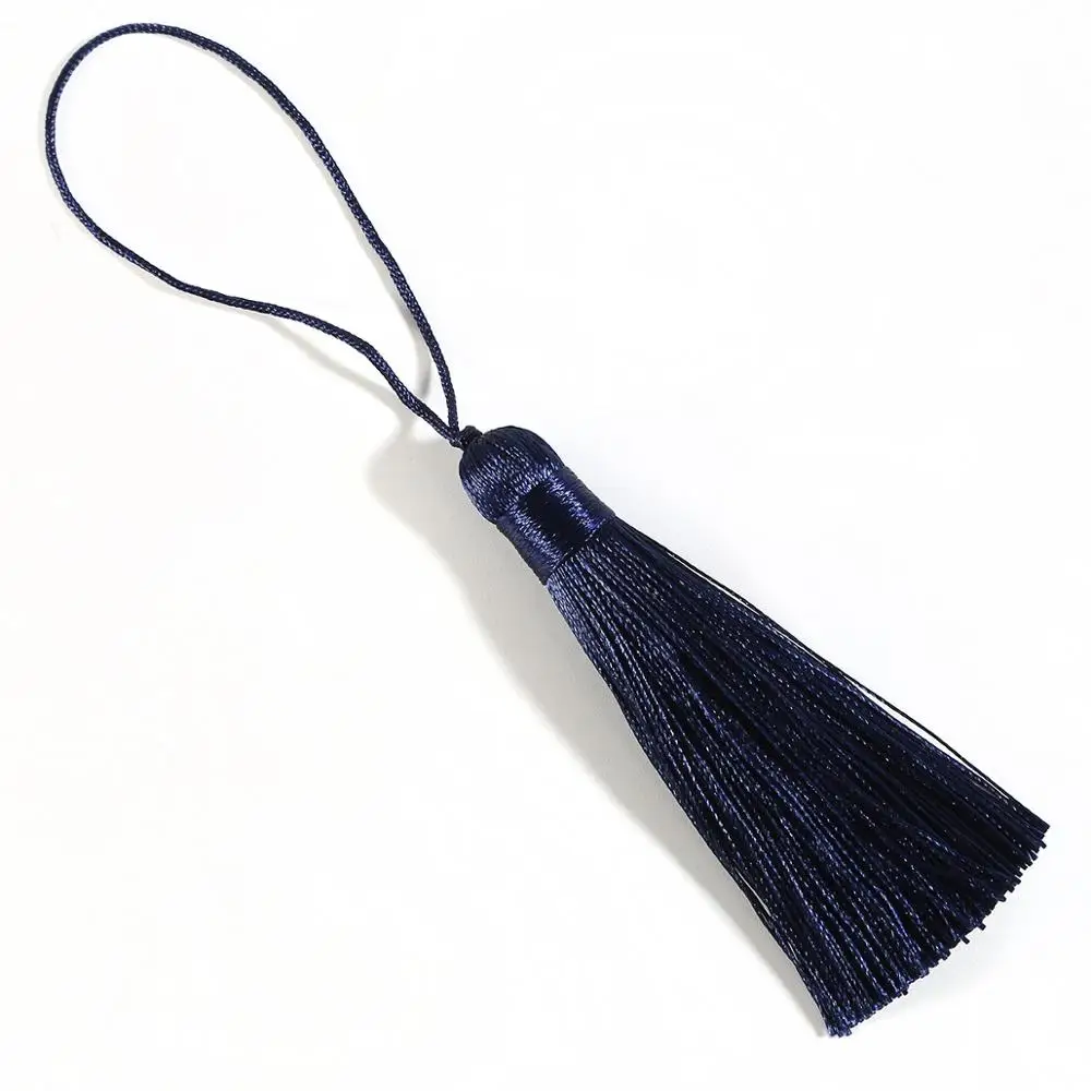 dark blue 8 см+ 8 см шнур кисточкой для DIY нитяная занавеска висячая подвеска автомобиль сумка Украшение дома швейная поставка - Цвет: dark blue