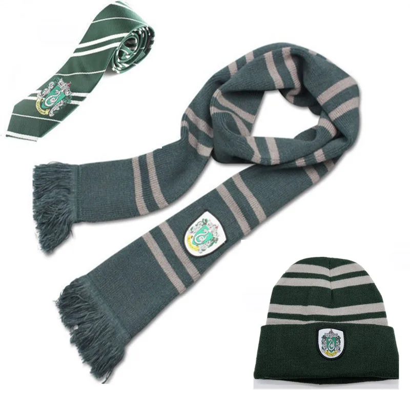 Slytherin Колледж косплей на Гриффиндор Униформа Гермиона Грейнджер костюмы, свитер жилет юбка жилет Слизерин подарок на Хэллоуин - Цвет: Slytherin