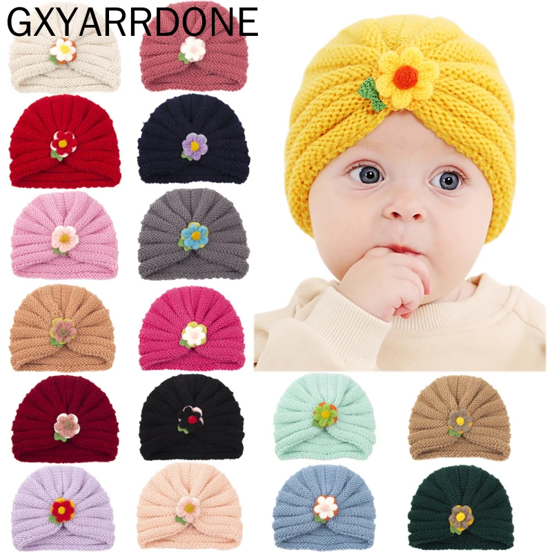 Girl Infant Baby Newborn Crochet Handmade Hat Cap Beanie Bonnet Hair Accessories 