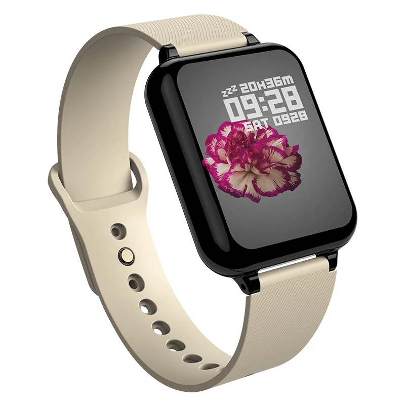 Женские Водонепроницаемые Смарт-часы Bluetooth 4,0 Smartwatch монитор сердечного ритма для IOS Android фитнес-трекер умный браслет для мужчин - Цвет: Gold B