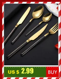 Spklifey Cutlery Set Stainless Steel Dinnerware Rainbow Stainless Steel Spoon Set Fork Spoon Knife Steel Cutlery Dinnerware Set