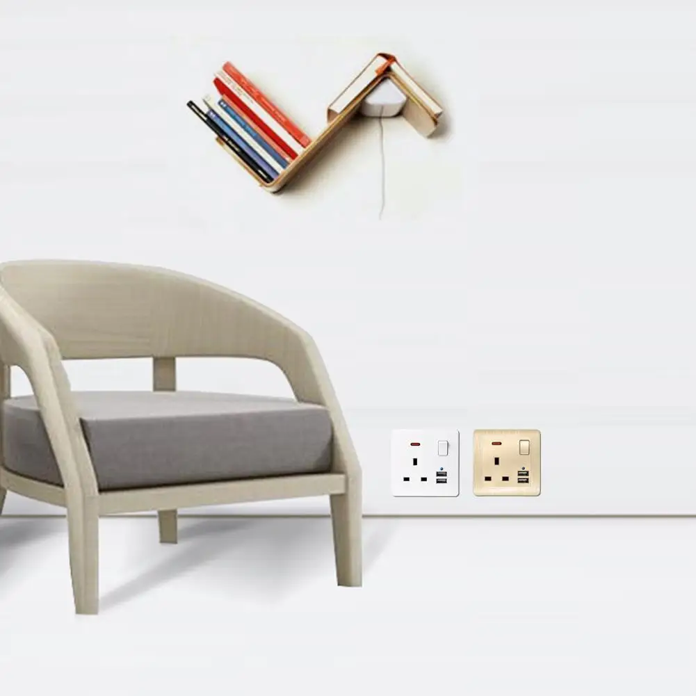 Двойная электрическая розетка с USB разъемом настенная стандарта Великобритании