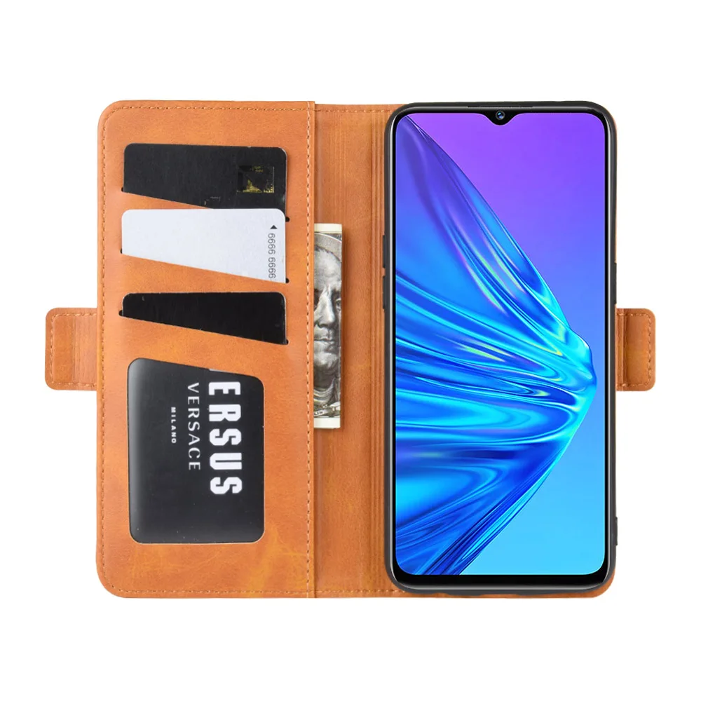 Чехол-книжка из искусственной кожи с откидной крышкой, чехол-кошелек для OPPO Realme 5 Realme5 Pro, держатель для карт, чехол-книжка, защитный чехол GG