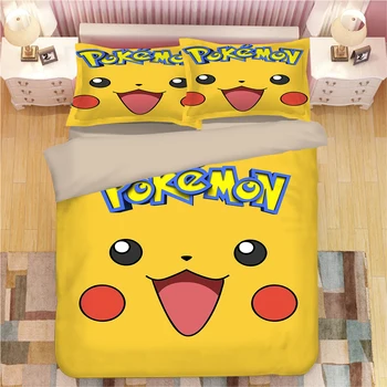 

New Good quality Cute Cartoon Yellow expression Comic 3D bed linen Duvet Covers Pillowcases bed set comforter bedding sets