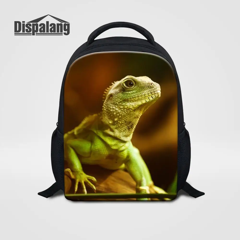 Backpack19 Детский маленький школьный рюкзак для детского сада ящерица с животным принтом, школьный рюкзак для мальчика, мини рюкзак на плечо для путешествий, детский рюкзак - Цвет: Backpack19