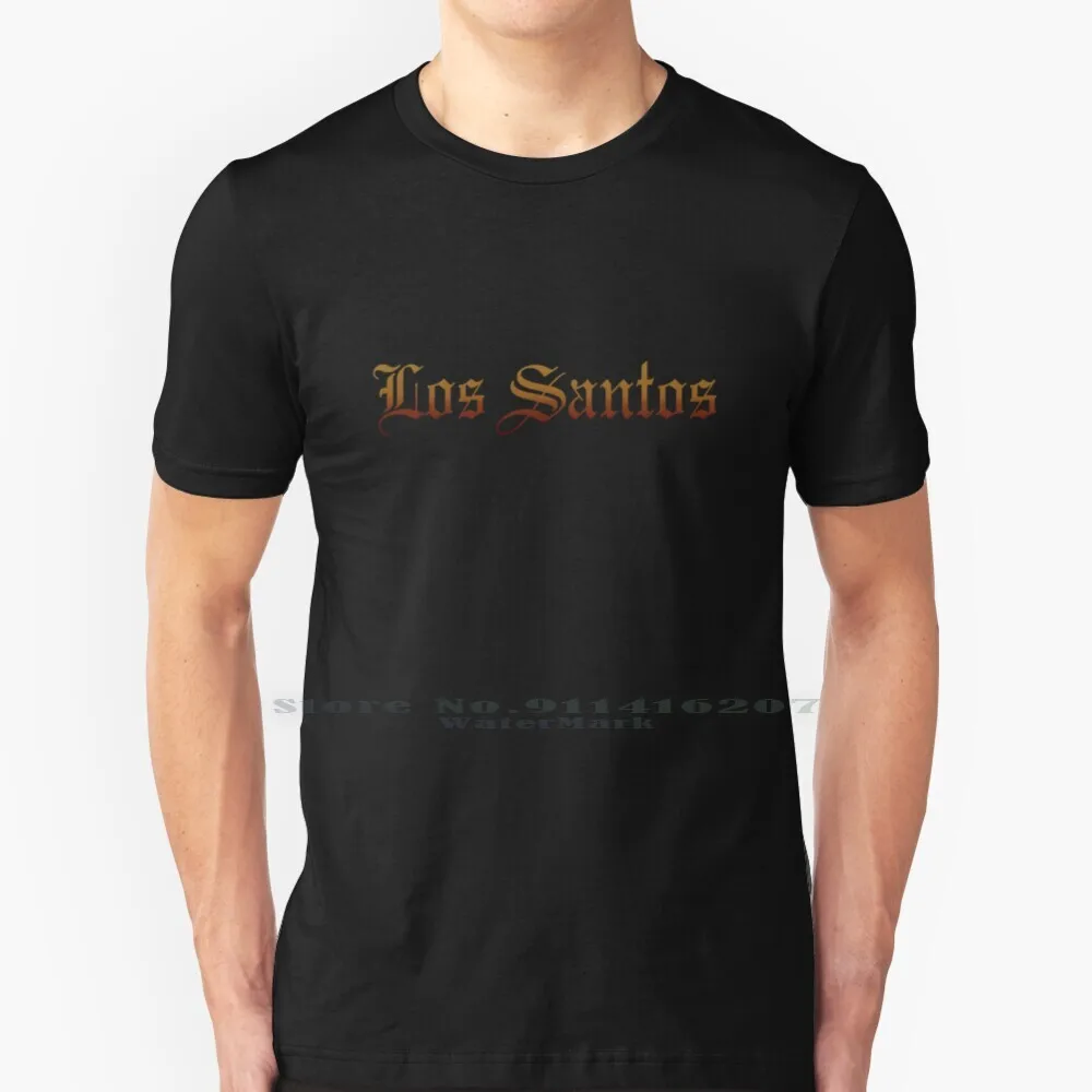 Los Santos T Shirt 100% Puro Cotone Los Santos San Andrea Sanandrea Grand Theft Auto Gloria De Los Santos V 5 Cj Immaginazione