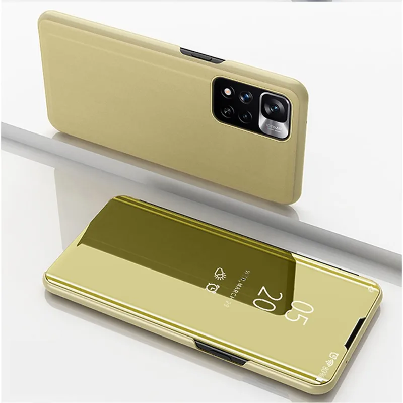 Mirror Smart Case For Samsung Galaxy S22 Ultra S21 Plus M52 M62 A53 A03S A22 A32 A52 A72 Cover View Leather Kickstand Flip Cases 