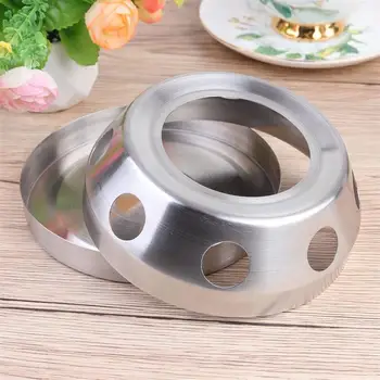 

Household Stainless Steel Tea Heater Milk Warmer Tea Stove Candle Stand Candle Holder for Home (Silver)