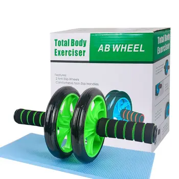

Indoor Home Exercise Keep Fit Wheels No Noise Abdominal Wheel Ab Roller With For Exercise Sports Fitness Gym Equipment
