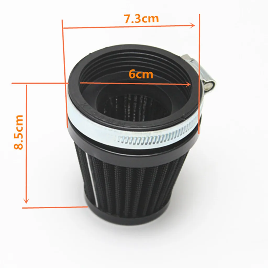 60mm Air Filter Pod Cleaner Universal for Bike Dirt ATV Quad Motorcycle Scooter, Black