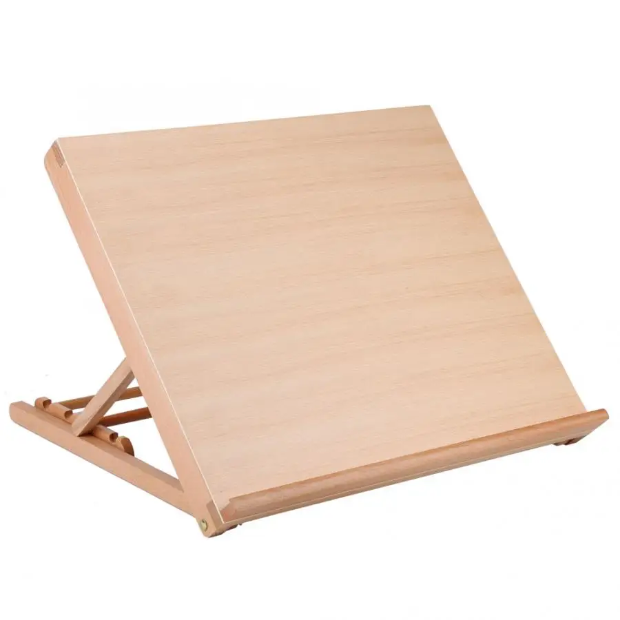 

1pc Multifunctional Desk Adjustable Wood Drawing Board Art Supply Students Kids Large 49*42cm Art Drawing Board