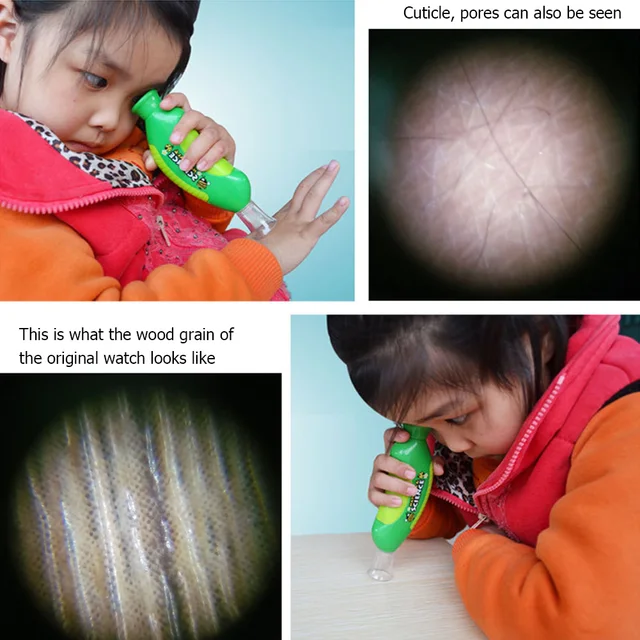 Mini Handheld Microscope Children Portable Microscope Scientific Education Insect Observation Exploration Toy Gift for Kid 6