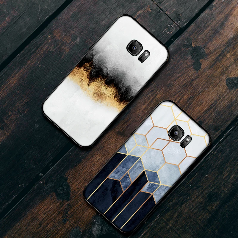 Мраморный мягкий Silicona чехол для телефона samsung Galaxy S8 S9 S10 плюс NOTE8 note9 M10 M20 M30 S6 S7 край