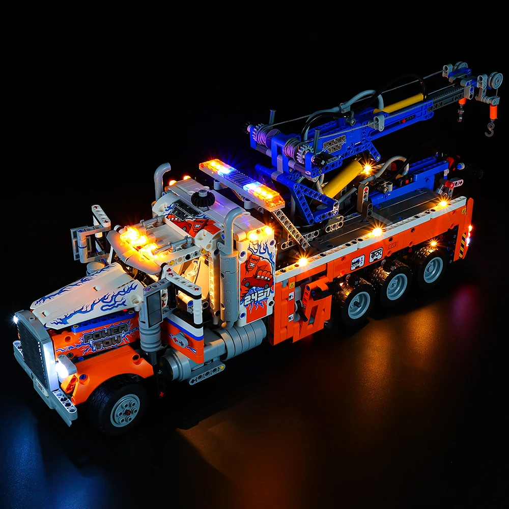 Led Light Kit Building Blocks Techni Heavy-Duty Tow Truck For LEGO Technic 42128 (Only Light Kit Included) cat night light