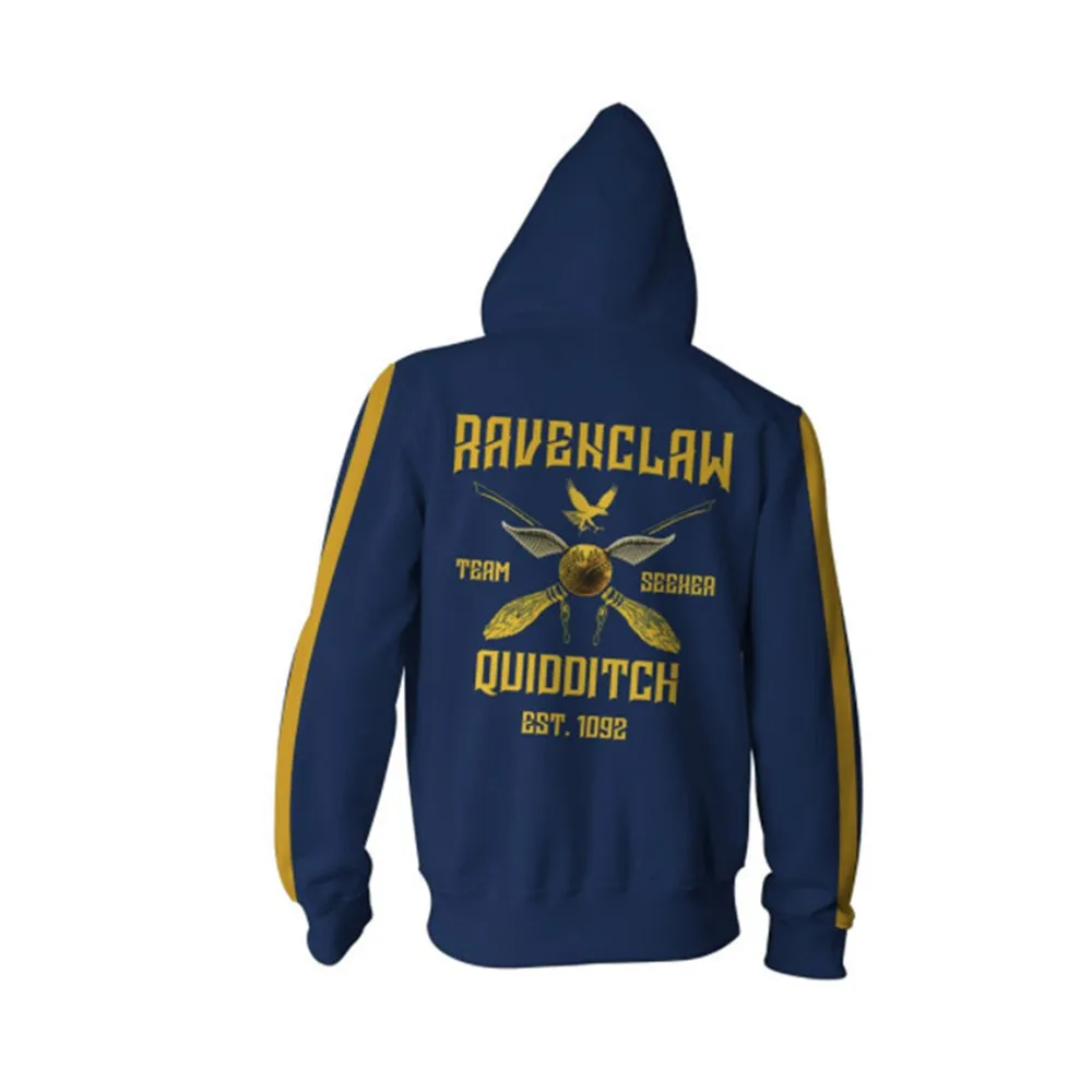 Wizardry Гриффиндор Слизерин Ravenclaw косплей костюм мужской женский худи, свитшоты, пуловеры трекусы Повседневная куртка на молнии