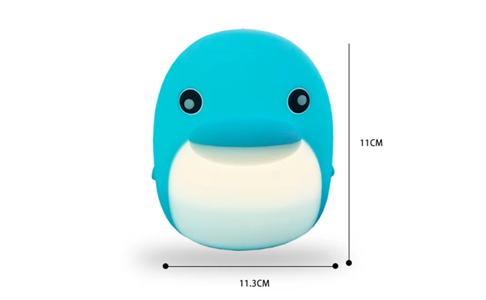 night table lamps Penguin LED Night Light Touch Sensor Colorful Cartoon Silicone Battery Powered Bedroom Bedside Lamp for Children Kids Baby Gift red night light