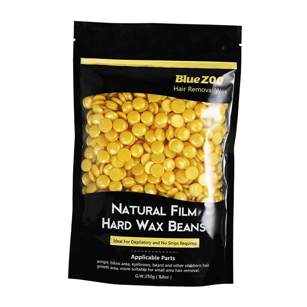 250g Hard Hot Film Wax Beans for Body Hair Removal Bikini Depilatory Pellet for Women Men