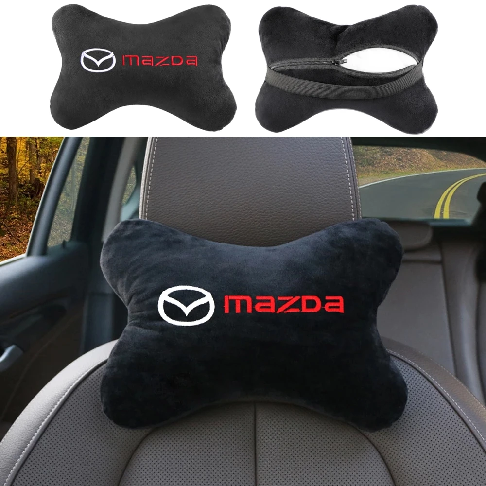 Car Styling Neck Pillow Cotton Seat Support Headrest Head Rest Protector For Mazda 2 3 5 6 2017 CX-4 CX-5 CX-7 CX-9 CX-3 | Автомобили и