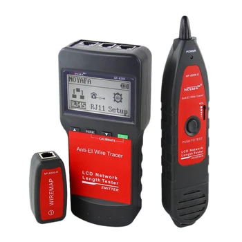 

NOYAFA NF-8200 LAN RJ45 Wire Cable Tester Ethernet Network Wire Tracker Cable Length Tester with Backlight LCD Display