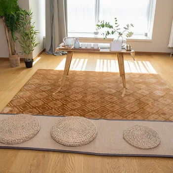 

Thicken Embossed Carpet Living Room Coffee Table Full-Piece Floor Mat Bedroom Bedside Carpet Bedroom Rug Carpet Livingroom