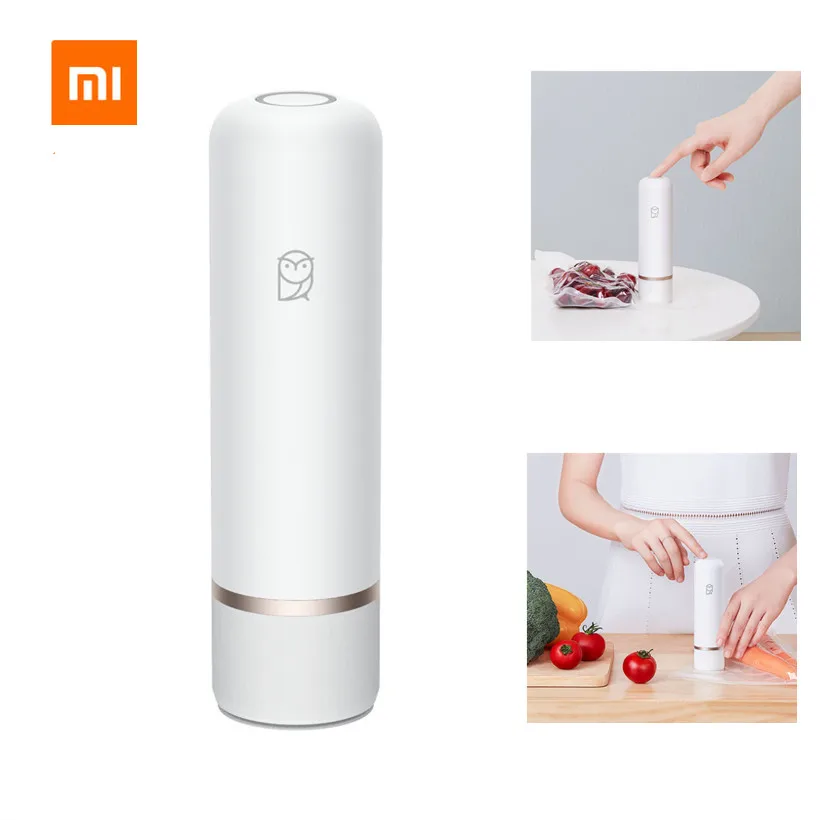 

original Xiaomi Miaomiaoce Mini Electric USB Air Vacuum Pump 2 Modes 3L/min Food Storage Suction Pump and Compression Bags