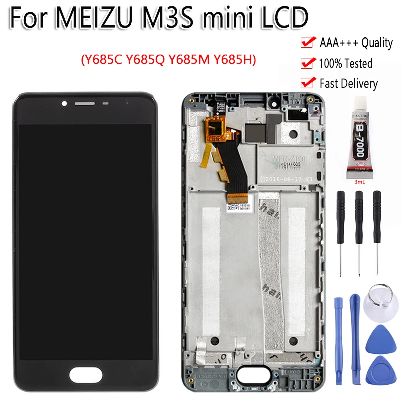 Оригинальные рамки для Meizu M3S мини ЖК-дисплей Дисплей кодирующий преобразователь