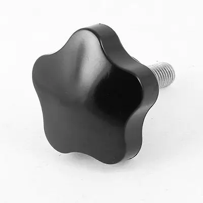 

50mm Star Head Dia M10 x 25mm Male Thread Screw On Type Clamping Knob