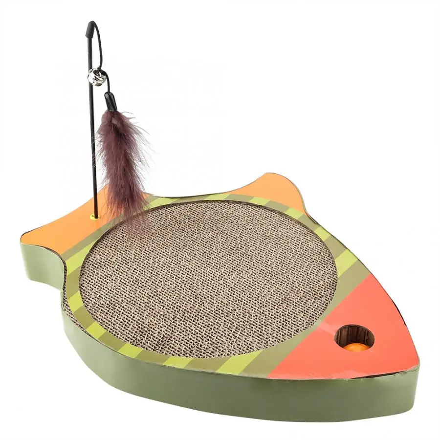 2 Colors Pet Cat Scratching Board Cats Toy Funny Cat Stick for Grinding Paws Cat Supplies