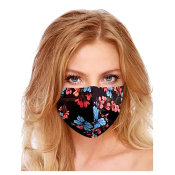 

5PC Butterfly mask female cotton mouth masks washable print anti-dust maske