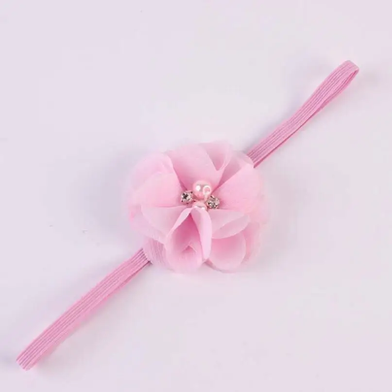 pink headband 1 комплект; Модный ободок с пером и кружевом и крыльями ангела для новорожденных детей; реквизит для студийной фотосъемки - Цвет: pink headband