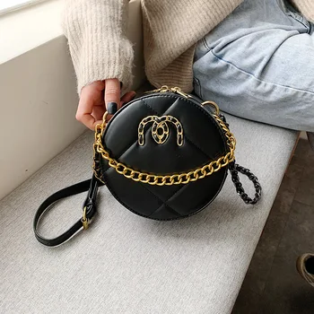 

Bag Women's 2020 Autumn And Winter New Style Fashion Rhombus Chain Bag Korean-style Popular Versatile Textured Crossbody Bag
