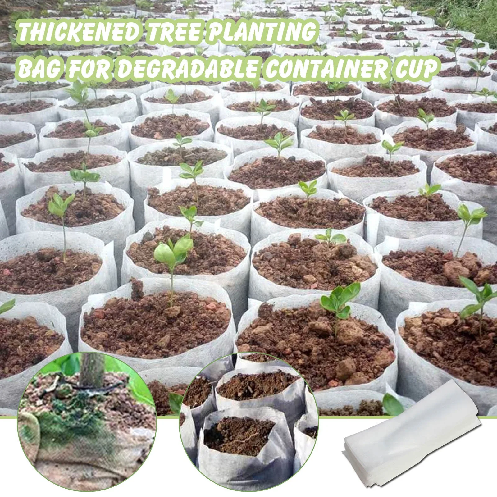 100 шт/партия разные размеры биоразлагаемые нетканые рассады горшки eco-friendly