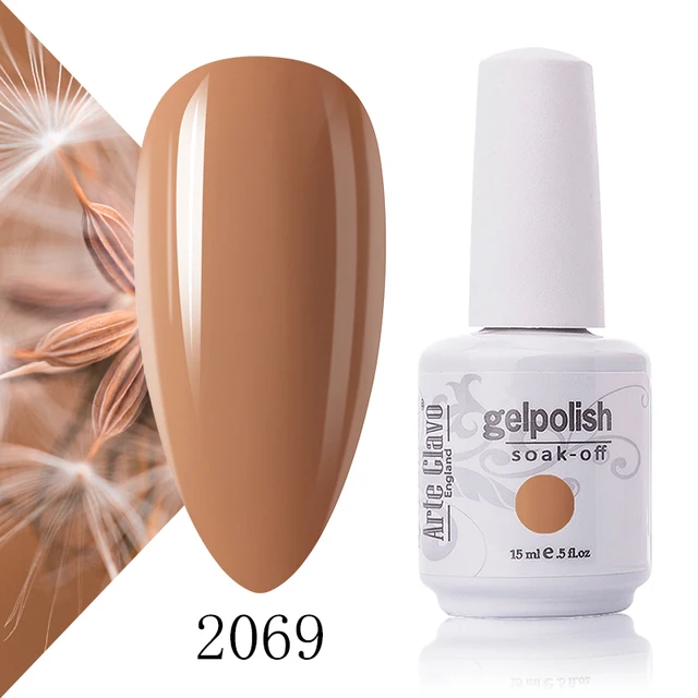 Arte Clavo 131 Colors Gel Polish Nail Gel Varnish Paint Semi Permanent Nails Art Gel Nail Polish For Manicure Top Coat Base Coat 2069