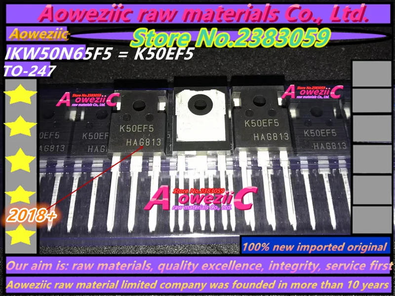 Aoweziic+ новые импортные оригинальные IKW50N65F5 K50EF5 TO-247 IGBT трубы, силовые трубы 650V 50A
