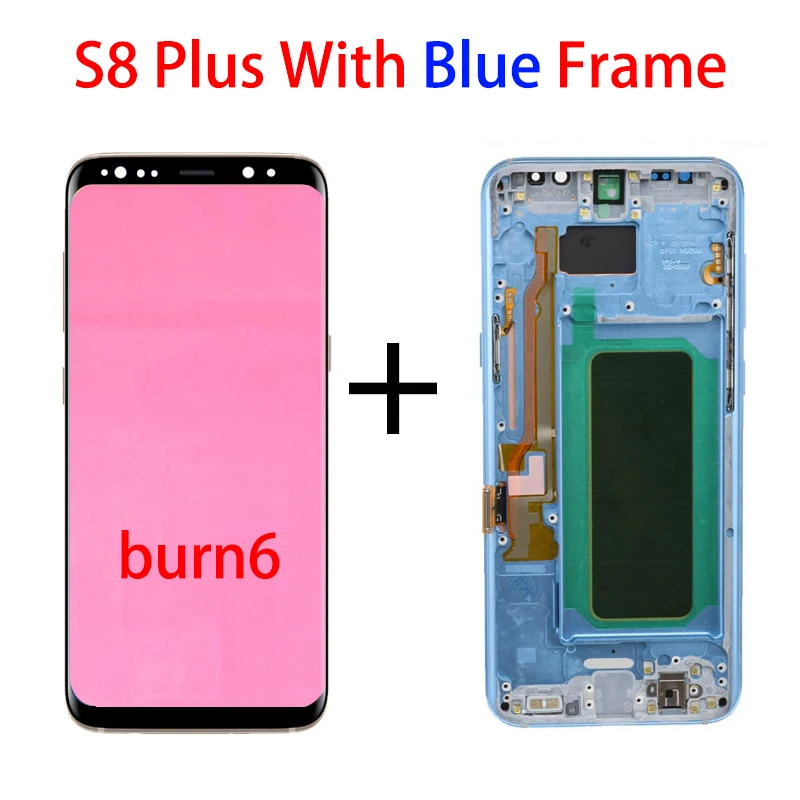 mobile phone lcd screens Original For Samsung Galaxy S8 plus G955 G955F g955u S8plus Lcd Display With Touch Screen Digitizer 6.2'' AMOLED burn shadow screen for lcd phone cell Phone LCDs