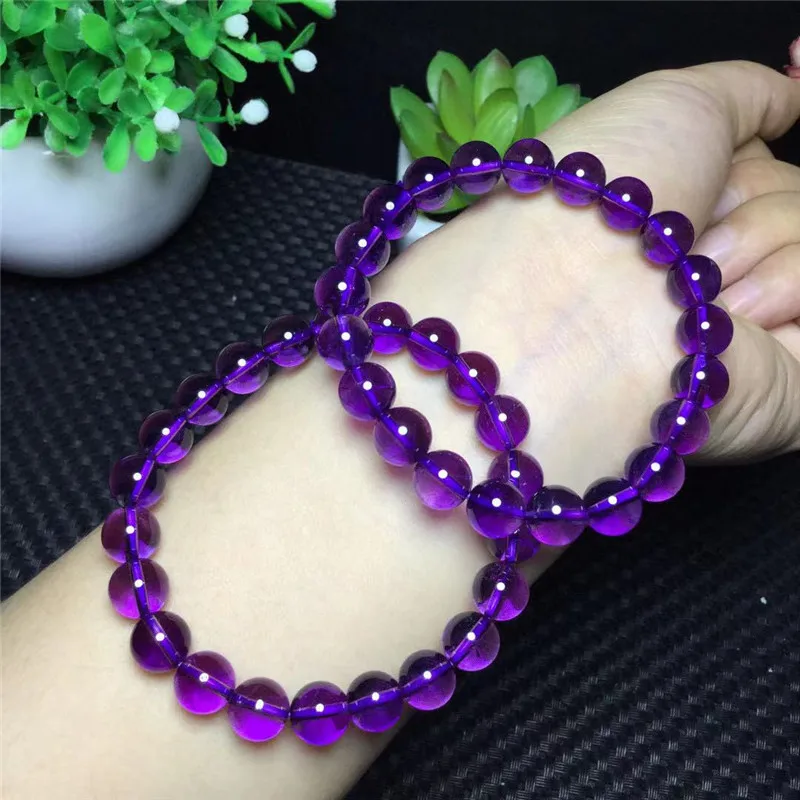 

High quality New Natural Amethyst Bracelets For Women Crystal Stones Girl Birthday Gift Natural Gems