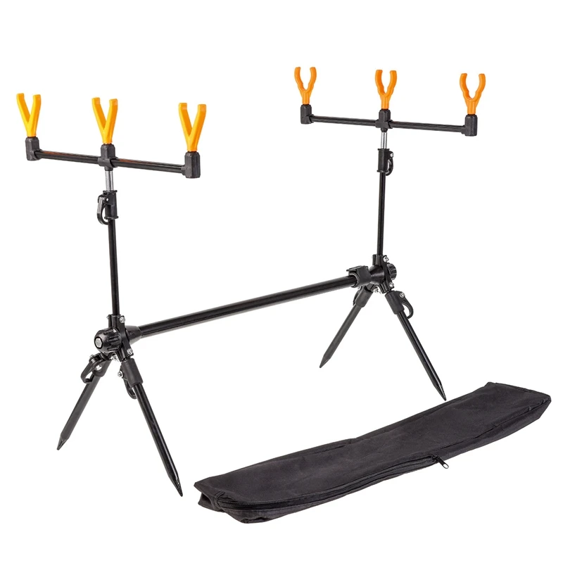 

ABGZ-Adjustable Carp Fishing Rod Pod Stand Fishing Pole Pod Holder Retractable Fishing Tackle Fishing Accessory