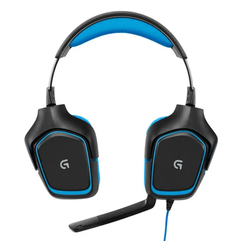 Проводная гарнитура logitech G2311 G430, популярные цвета, износостойкие Проводные геймерские наушники, 3,5 мм, линейный контроль, стереогарнитура с микрофоном