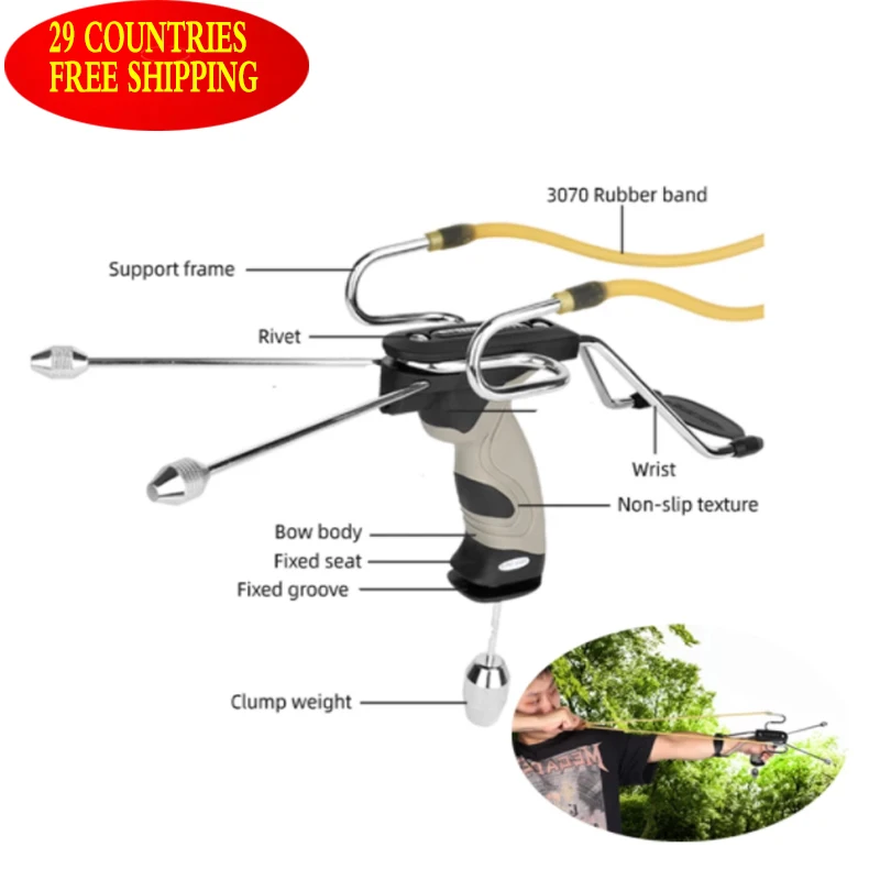 

Slingshot High end shooting catapult hunting anti-shake with stabilizers for professional players slingshot for fishing tir spor