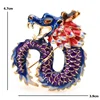 Wuli&baby Enamel Dragon Brooches For Women Men 2-color Purple Red Dragon Animal Party Casual Brooch Pins Gifts ► Photo 2/4