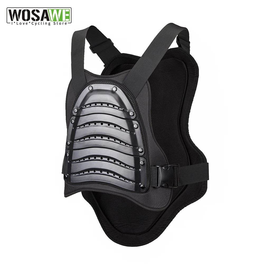 WOSAWE Регулируемая двухслойная поддержка спины EVA оболочка протектор груди