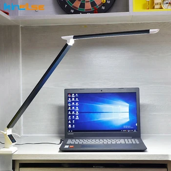 

12W Led Clip Desk Lamp Folding Long Arm Eye Protection Dimmable LED Study Office Work Computer Reading Lamp