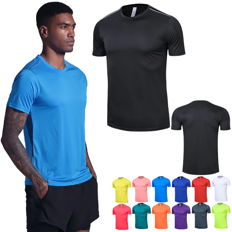 Men Training Shirts Thin Running 