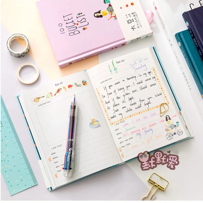 Записная книжка Kawaii A5 дневник 2019 альбом для школьников твердый переплет записная